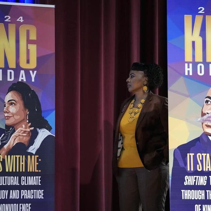 King's daughter says wars, gun violence, racism have pushed humanity to the brink
